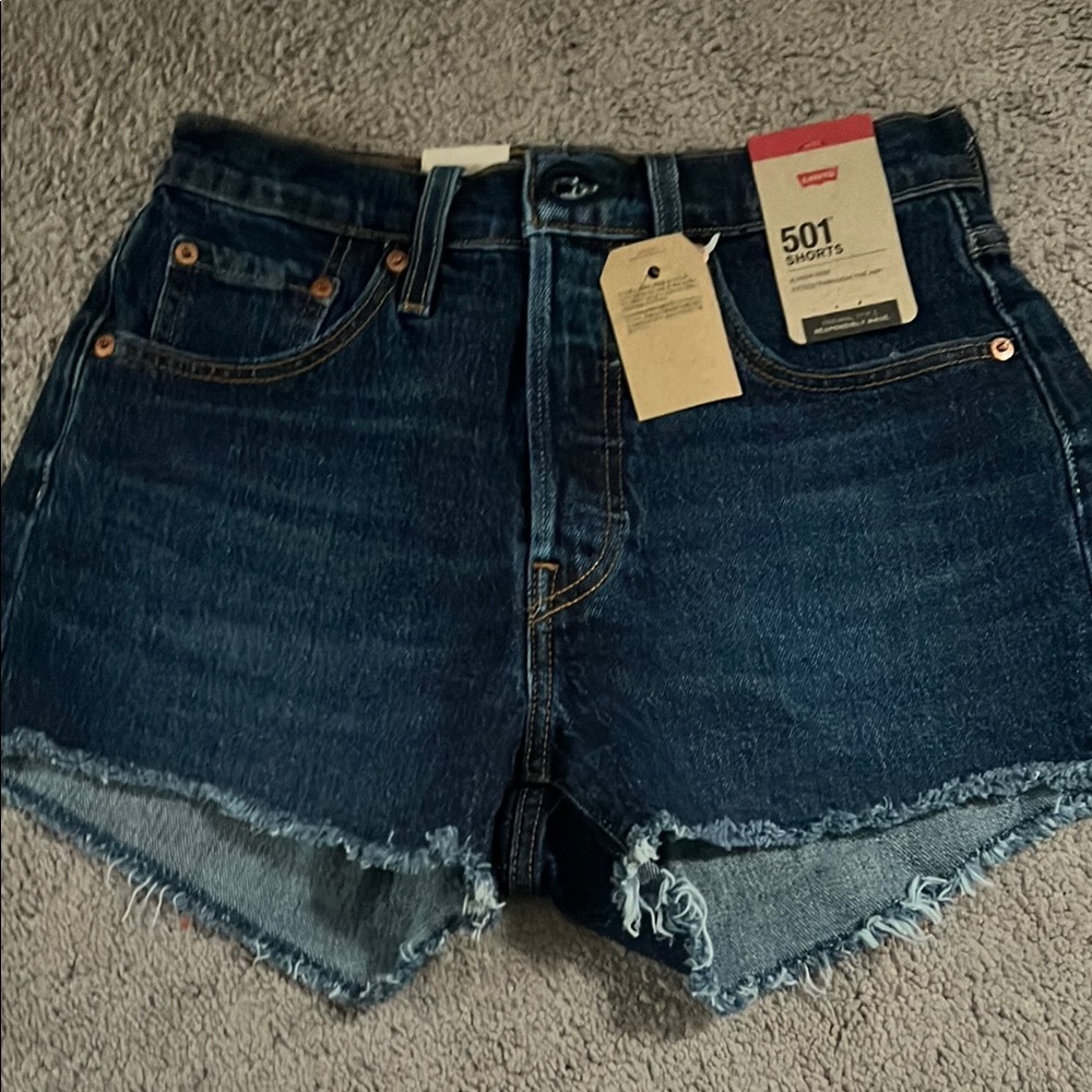 Levi's Women's Blue Denim Shorts